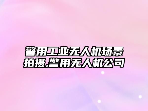 警用工業無人機場景拍攝,警用無人機公司