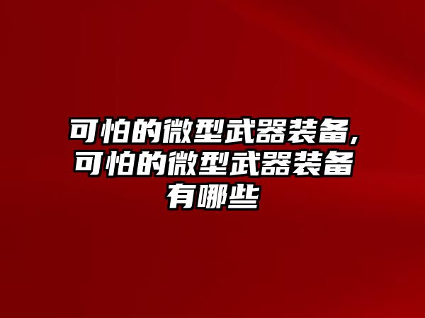 可怕的微型武器裝備,可怕的微型武器裝備有哪些