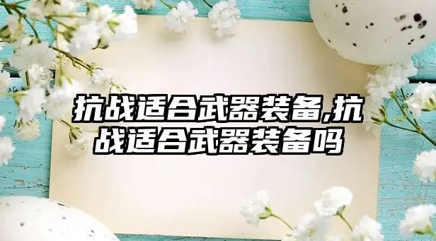 抗戰(zhàn)適合武器裝備,抗戰(zhàn)適合武器裝備嗎