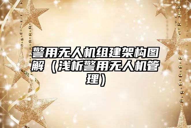 警用無人機組建架構圖解（淺析警用無人機管理）