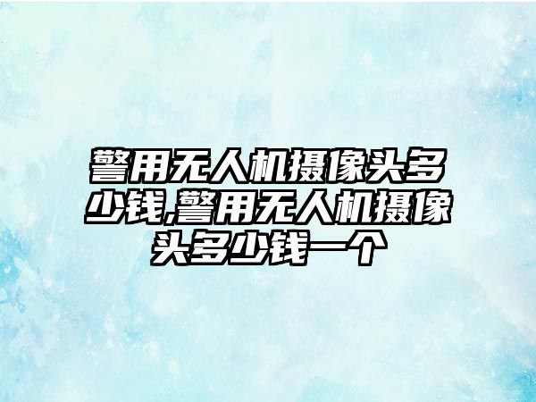 警用無人機攝像頭多少錢,警用無人機攝像頭多少錢一個