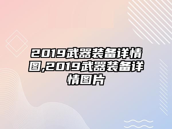 2019武器裝備詳情圖,2019武器裝備詳情圖片