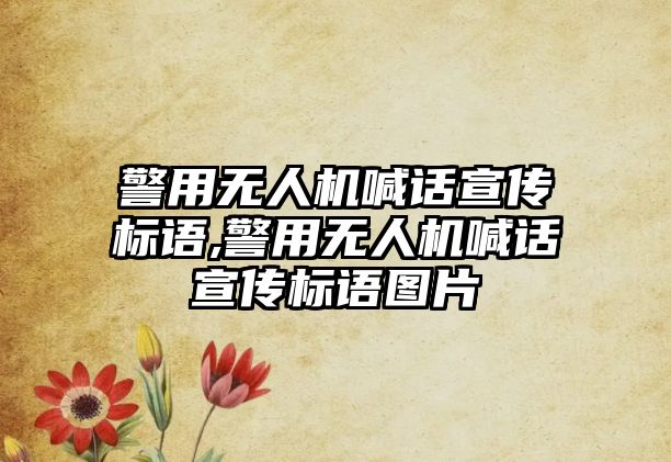 警用無人機喊話宣傳標語,警用無人機喊話宣傳標語圖片