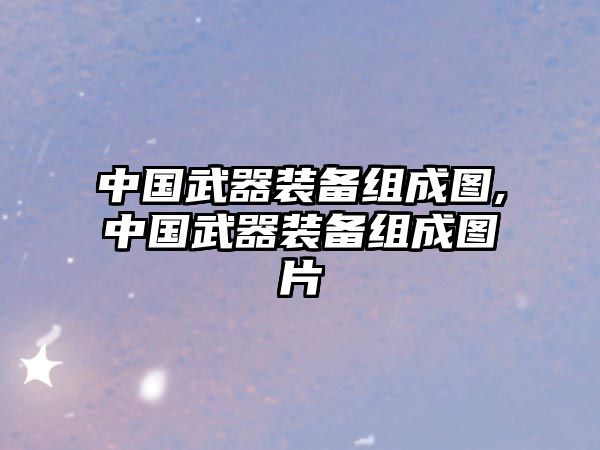 中國武器裝備組成圖,中國武器裝備組成圖片