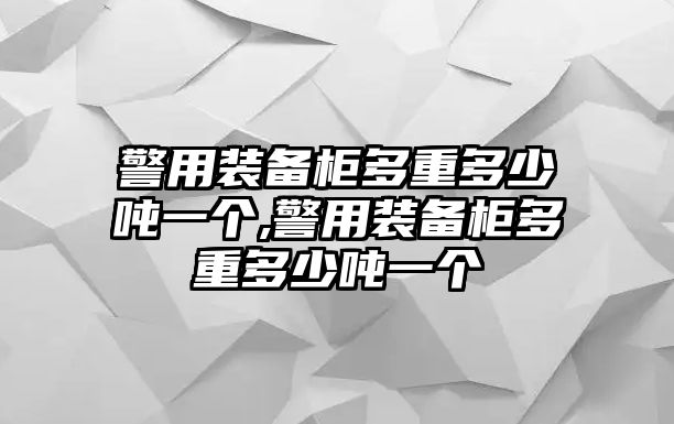 警用裝備柜多重多少?lài)嵰粋€(gè),警用裝備柜多重多少?lài)嵰粋€(gè)