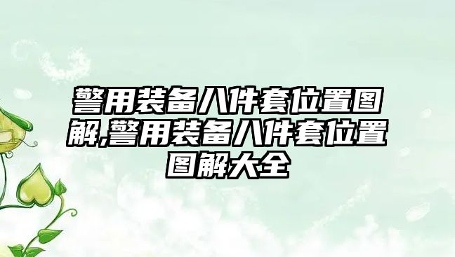 警用裝備八件套位置圖解,警用裝備八件套位置圖解大全