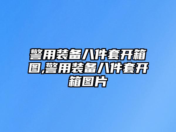 警用裝備八件套開箱圖,警用裝備八件套開箱圖片