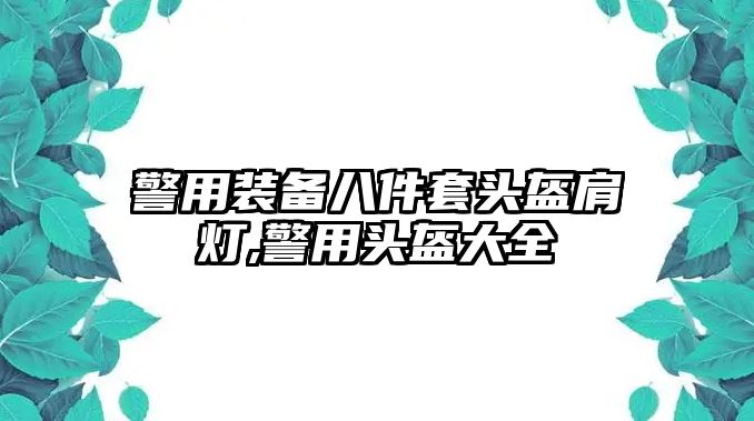 警用裝備八件套頭盔肩燈,警用頭盔大全