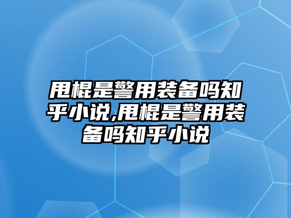 甩棍是警用裝備嗎知乎小說,甩棍是警用裝備嗎知乎小說