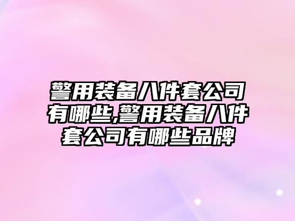 警用裝備八件套公司有哪些,警用裝備八件套公司有哪些品牌