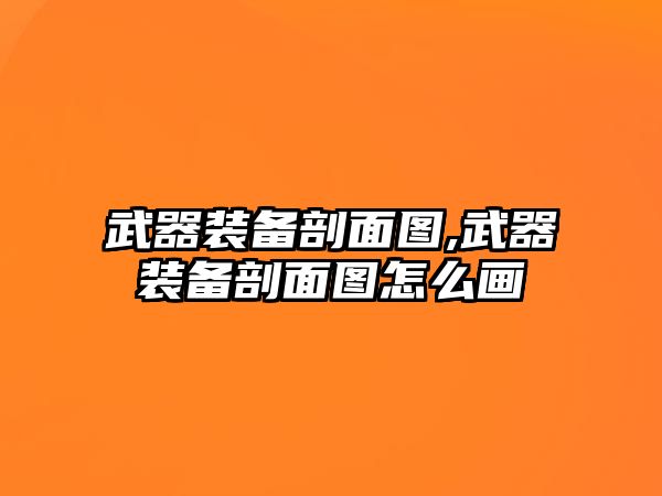 武器裝備剖面圖,武器裝備剖面圖怎么畫