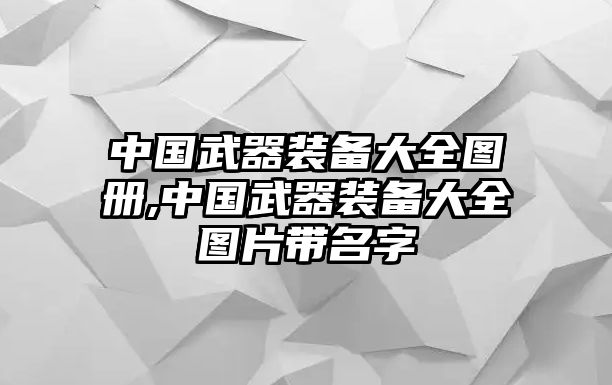 中國武器裝備大全圖冊(cè),中國武器裝備大全圖片帶名字