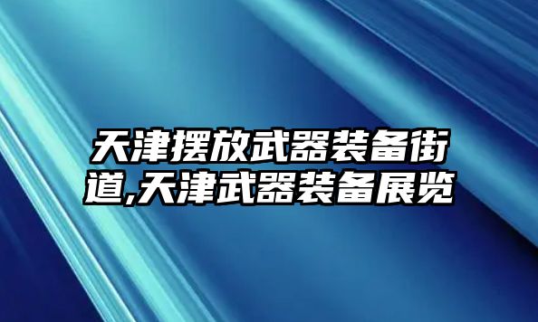 天津擺放武器裝備街道,天津武器裝備展覽