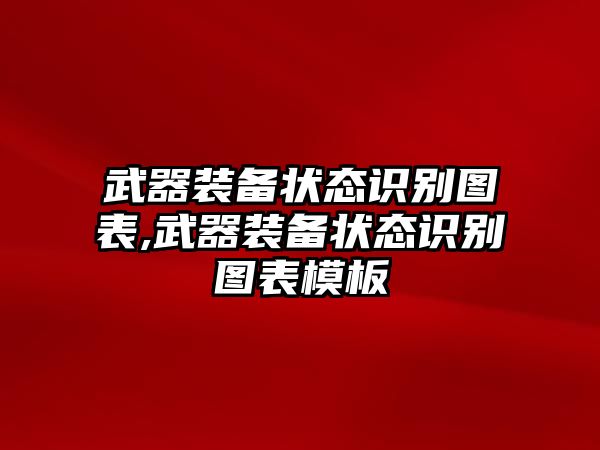 武器裝備狀態識別圖表,武器裝備狀態識別圖表模板