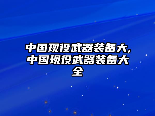 中國現役武器裝備大,中國現役武器裝備大全